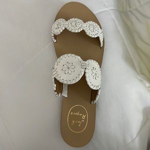 Jack Rogers white Lauren sandal